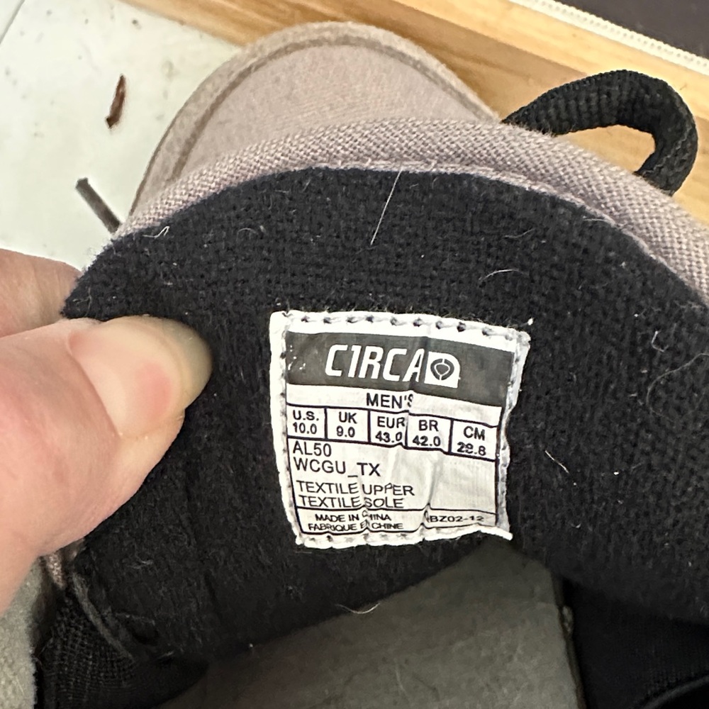 Men’s C1rca AL50 Gray & Black Skater Shoes (circa) Size 10 - Picture 4 of 10